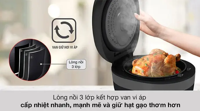 nồi cơm điện cao tần casper 5 lít ci-15rc01