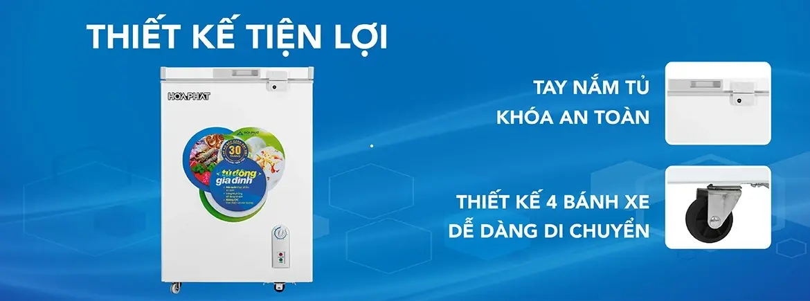 tủ đông hòa phát hcf 106s1n - 106 lít