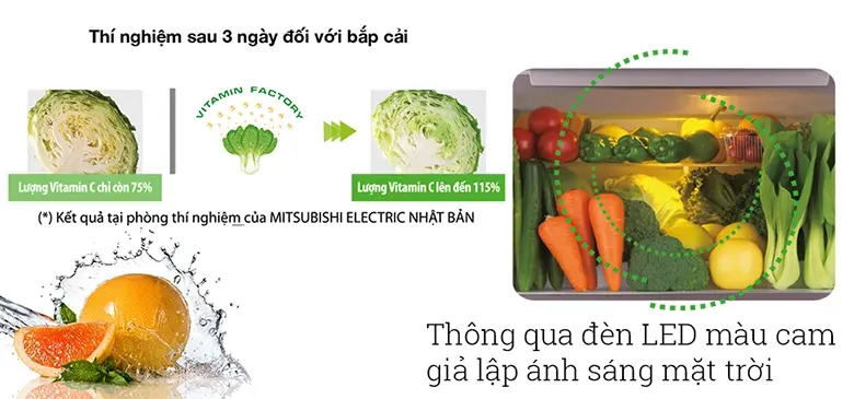 tủ lạnh mitsubishi inverter 450 lít mr-cgx56ep-gbr-v