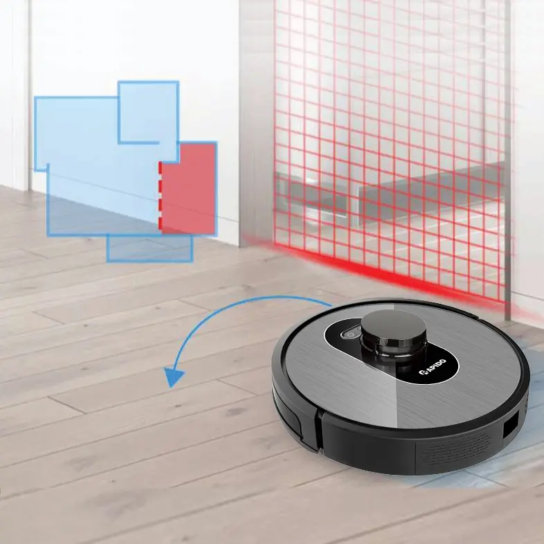 robot hút bụi và lau nhà rapido r8s