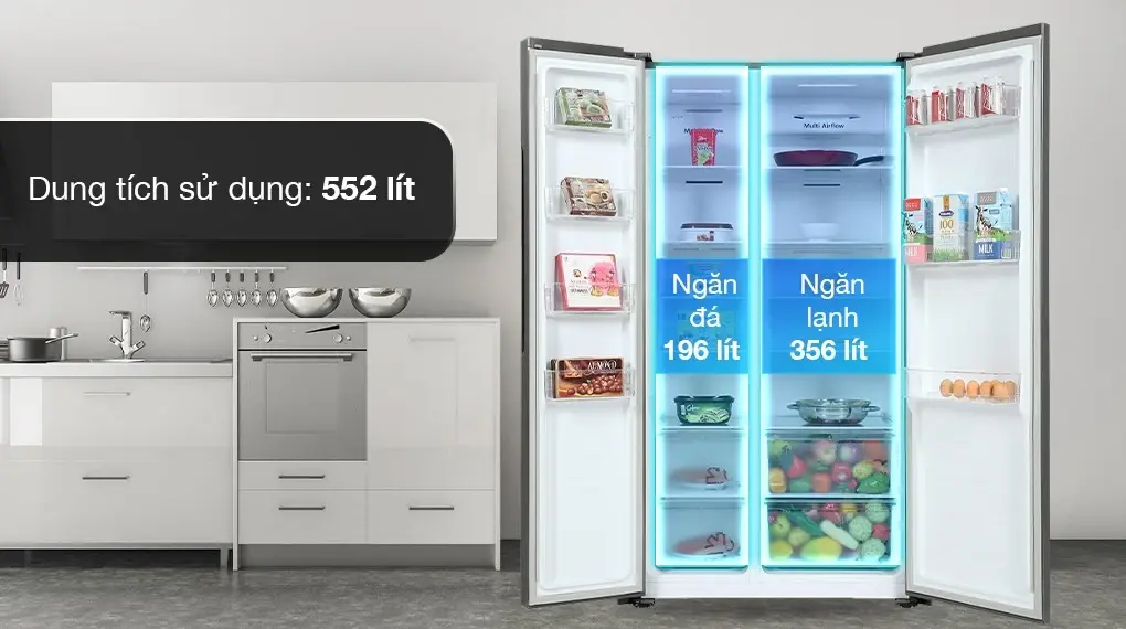 tủ lạnh casper inverter 552 lít rs-570vt