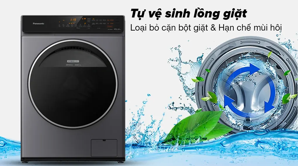 máy giặt sấy panasonic inverter 10 kg na-s106fc1lv