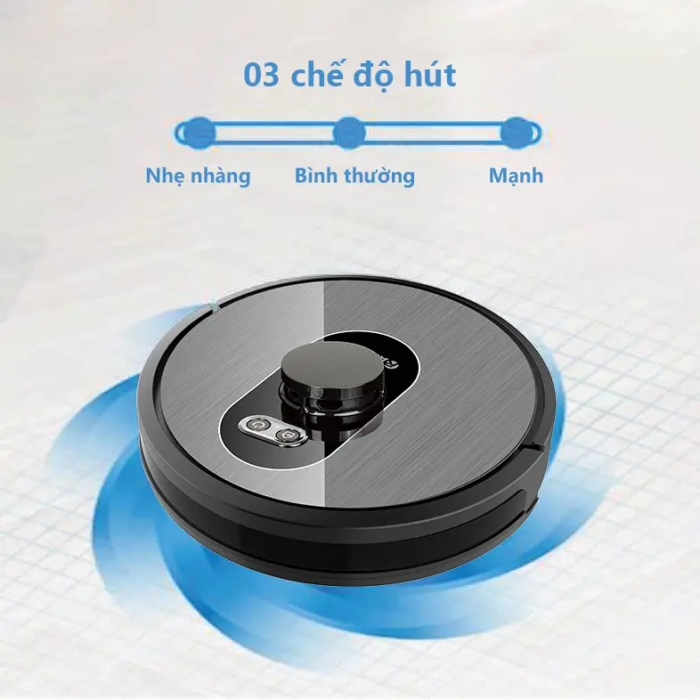 robot hút bụi và lau nhà rapido r8s