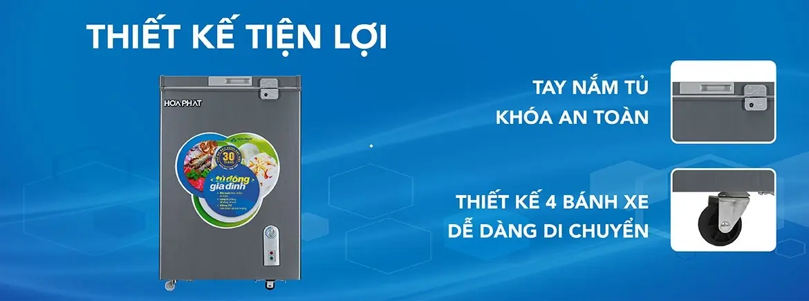 tủ đông hòa phát 107 lít hcf 106s1đsh