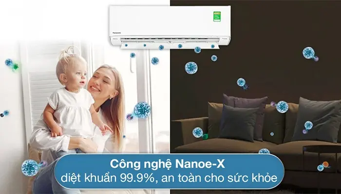 máy lạnh panasonic inverter cao cấp 1.0hp cu/cs-xu9zkh-8 model 2023