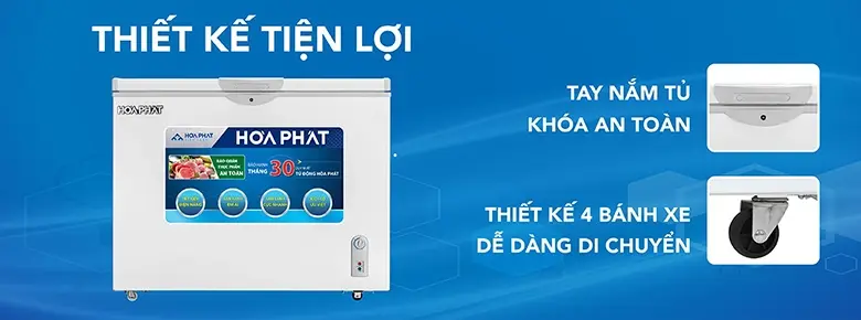 tủ đông hòa phát 1 cánh 252 lít hcf 516s1đ1
