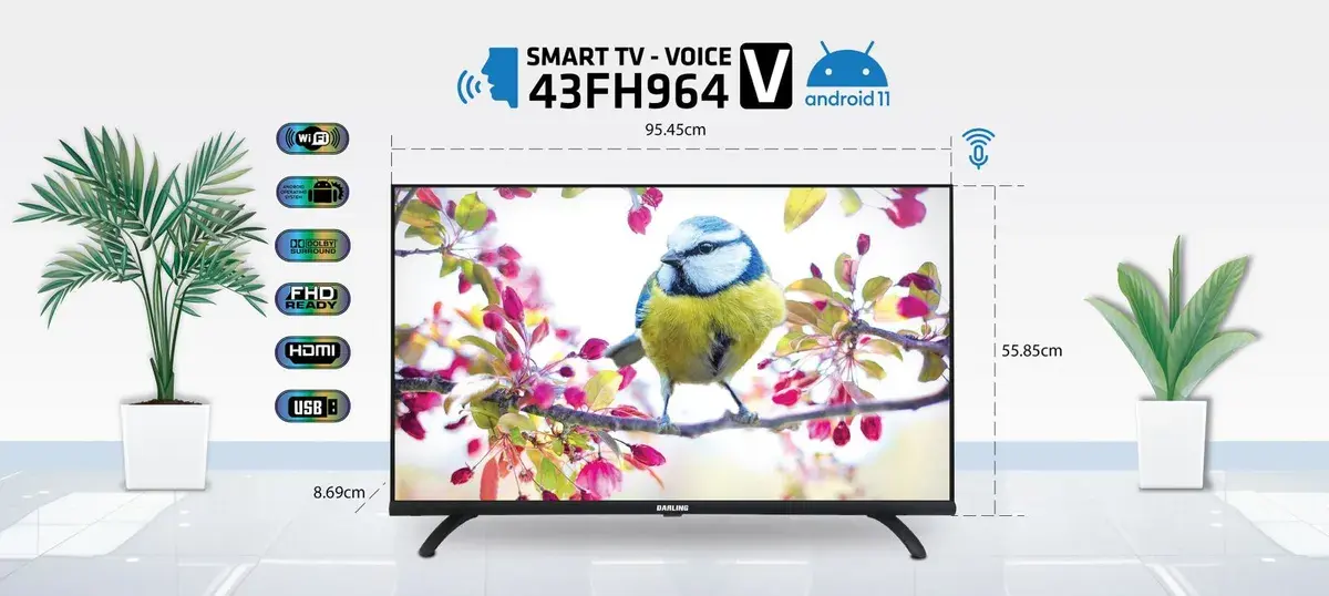 smart voice tivi darling 43 inch full hd 43fh964v