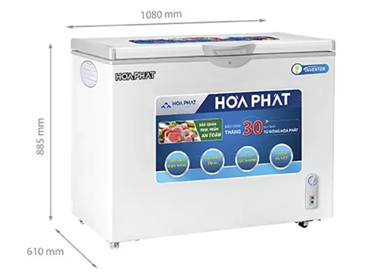 tủ đông hòa phát inverter 252 lít hcfi 516s1đ1