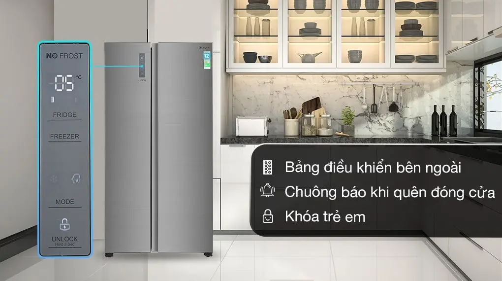 tủ lạnh casper inverter 552 lít rs-570vt