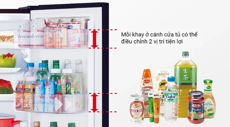 tủ lạnh mitsubishi inverter 330 lít mr-cgx41en-gbr-v