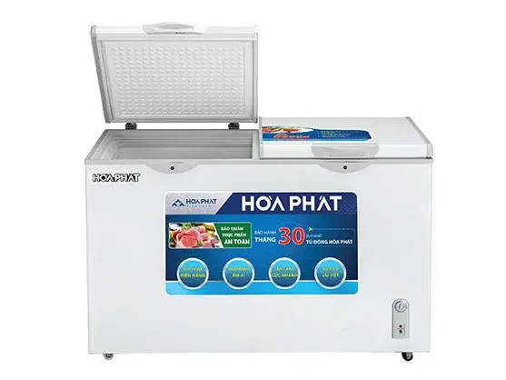tủ đông hòa phát hcf 666s1n2 2 cánh 352 lít