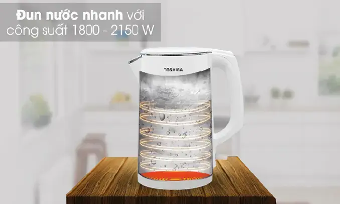 bình đun siêu tốc toshiba 1.5 lít kt-15ds1pv