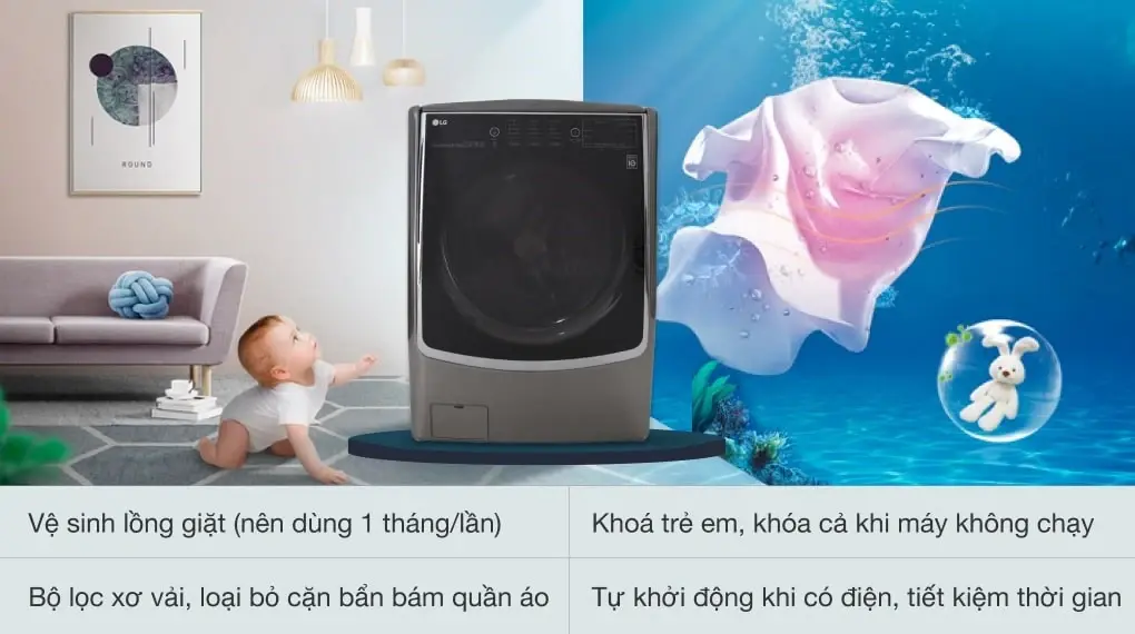 máy giặt sấy lg inverter 21 kg f2721httv