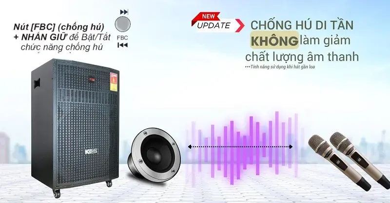 loa kéo acnos cb501gd (bass 50cm, công suất 165w, pin 6-8h)