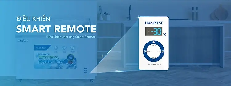 tủ đông trưng bày hòa phát 451 lít mặt kính inverter hsf ad8451.c1