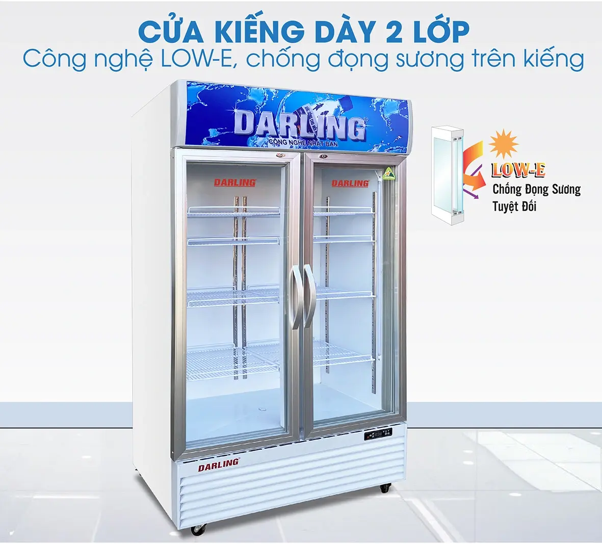 tủ mát darling dl 7000a2 dung tích 630 lít
