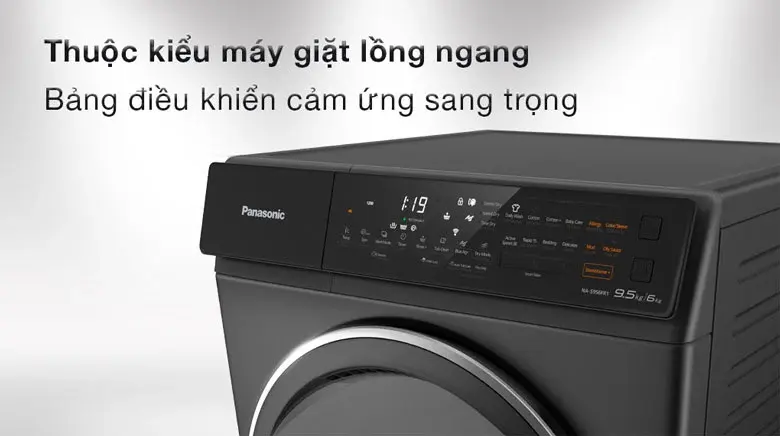 máy giặt sấy panasonic inverter 9.5 kg kg na-s956fr1bv
