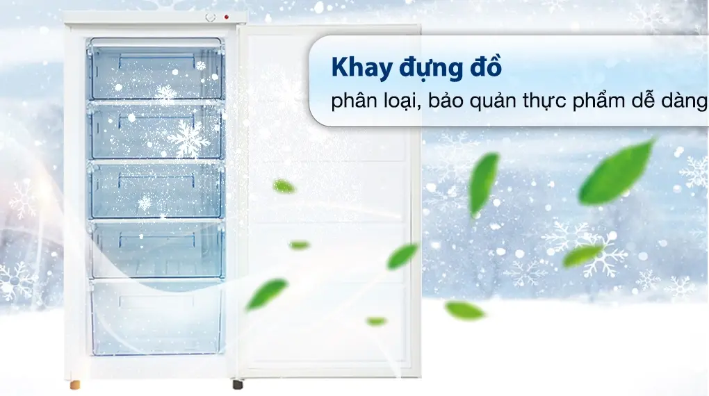 tủ đông đứng hòa phát 147 lít hpf uah6147