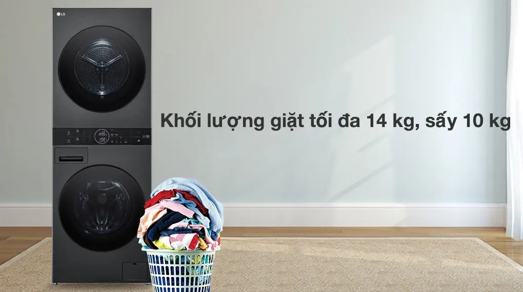 máy giặt sấy lg inverter 14 kg wt1410nhb