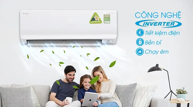 máy lạnh daikin inverter 1 hp atkc25uavmv