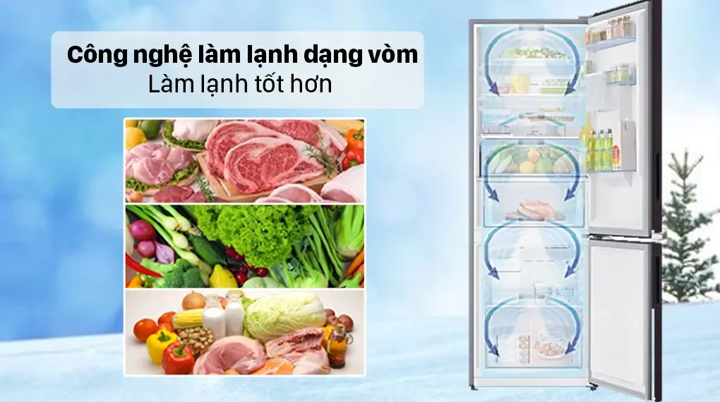 tủ lạnh samsung inverter 307 lít rb30n4190by/sv