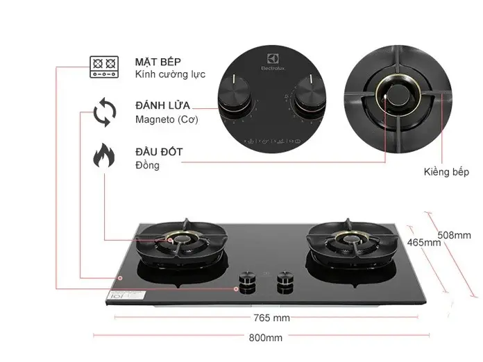 bếp gas âm electrolux ehg8251bc