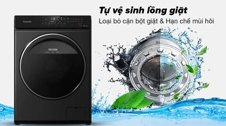 máy giặt sấy panasonic inverter 9.5 kg kg na-s956fr1bv