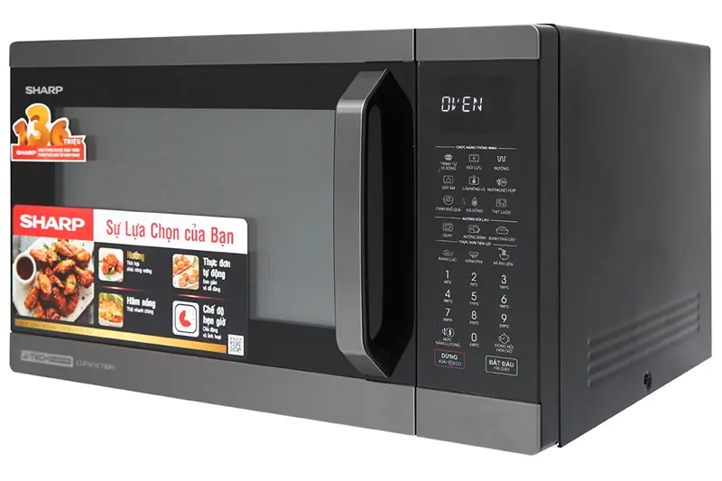 lò vi sóng có nướng sharp r-c932xvn-bst 32 lít
