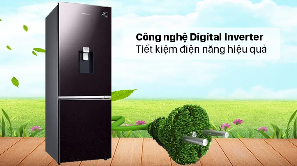 tủ lạnh samsung inverter 307 lít rb30n4190by/sv