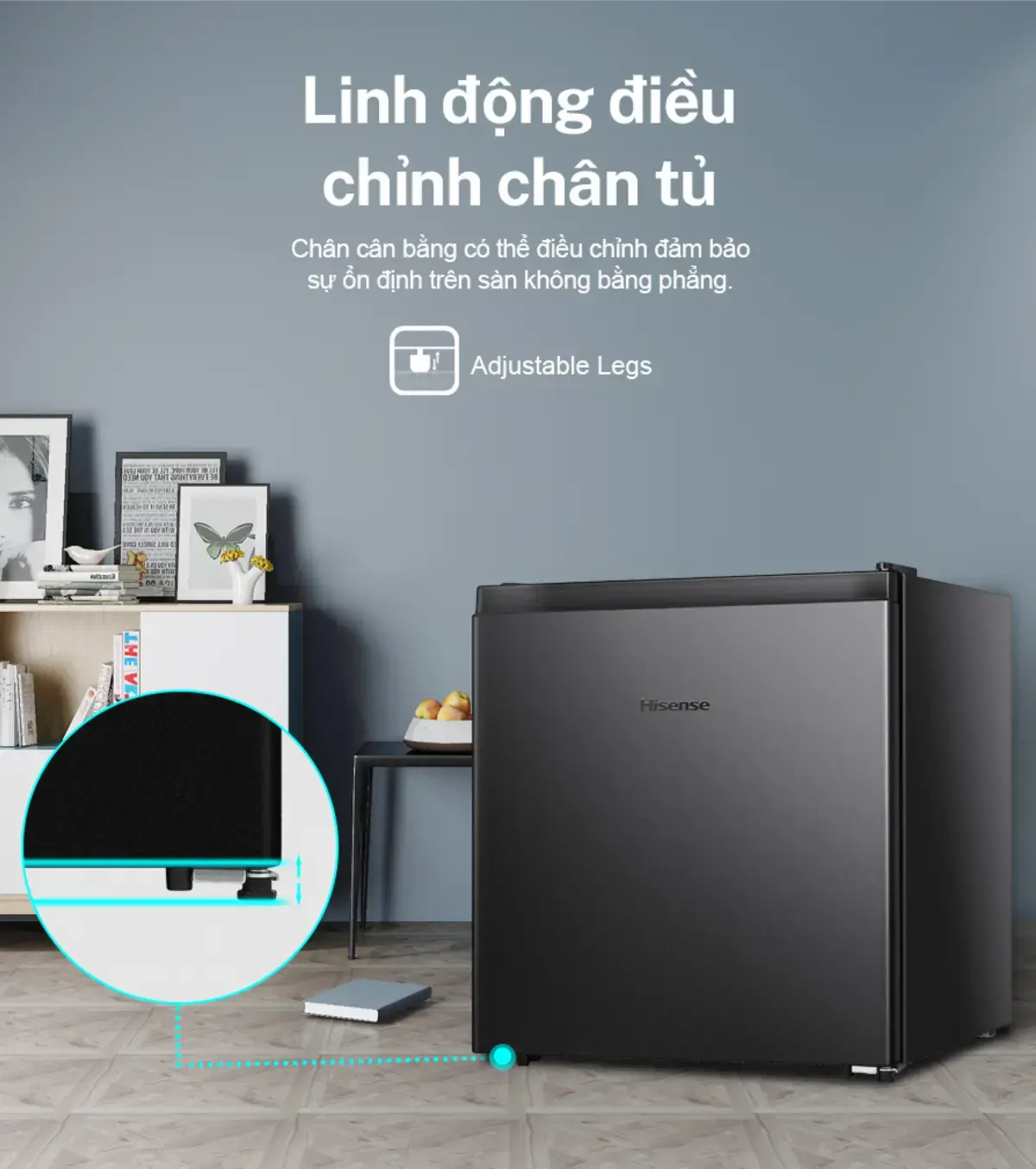 tủ lạnh hisense 45 lít hr05db