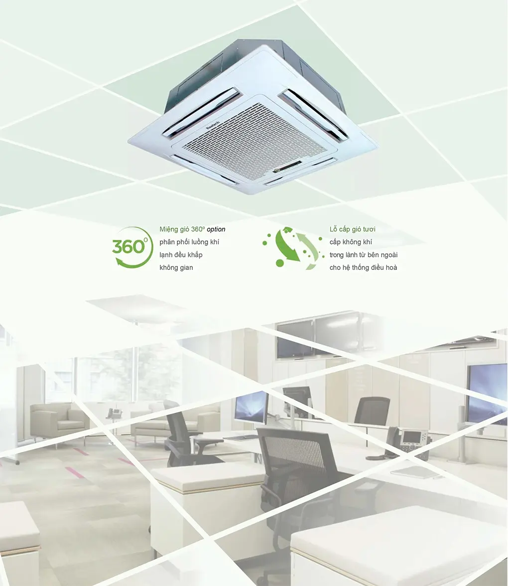 máy lạnh âm trần reetech 4.0hp rgtv36h/rcv36h