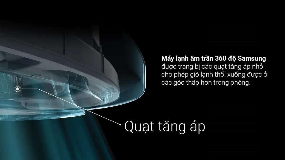 máy lạnh âm trần 360 độ samsung inverter ac100tn4pkc/ea (4.0hp) - 3 pha