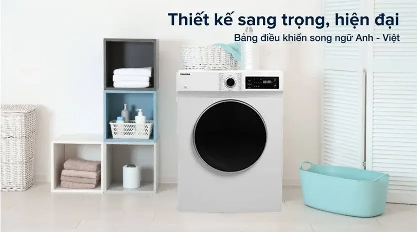 máy sấy quần áo toshiba 7kg td-h80sev(wk)