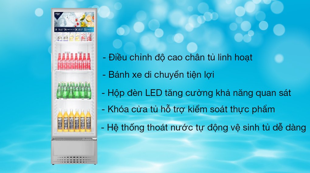 tủ mát aqua 280 lít aqs-af400n