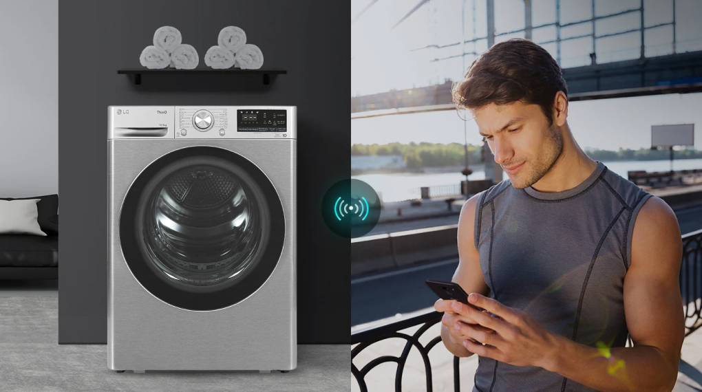 máy sấy bơm nhiệt lg 10.5 kg dvhp50p