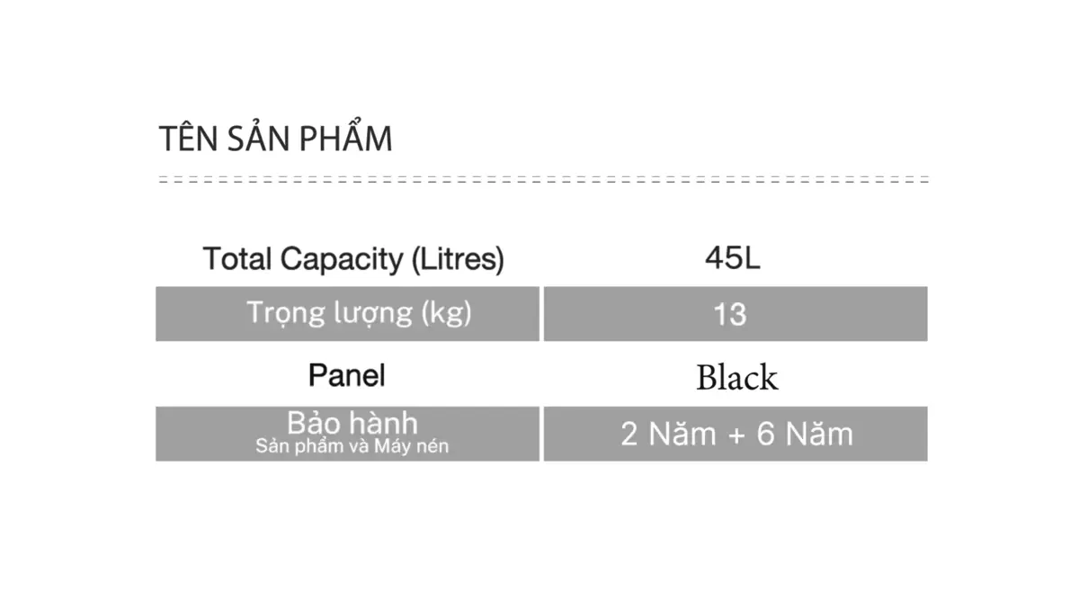 tủ lạnh hisense 45 lít hr05db