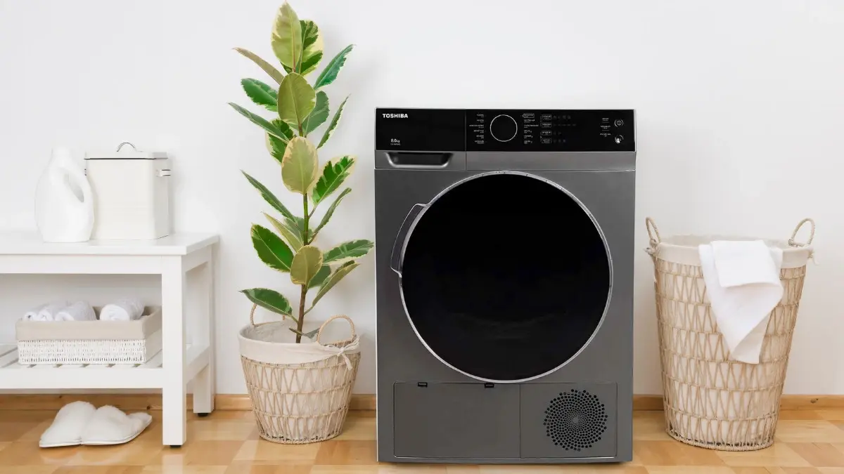 máy sấy quần áo toshiba 8 kg td-k90mev(sk)