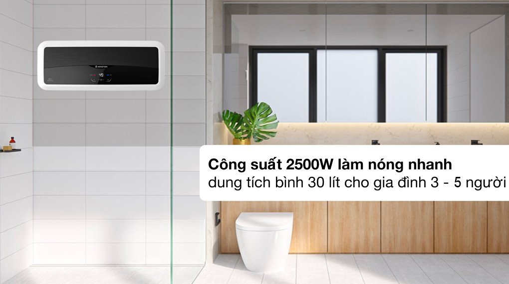 máy nước nóng gián tiếp ariston 30 lít sl2 30 lux-d wifi