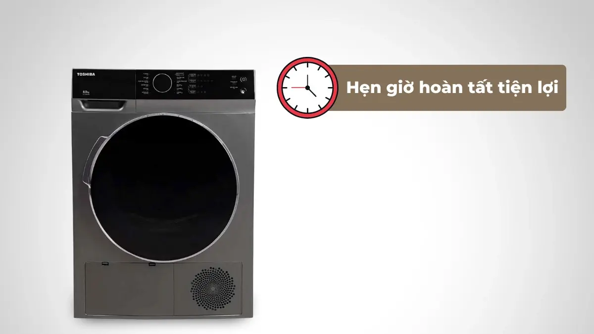 máy sấy quần áo toshiba 8 kg td-k90mev(sk)