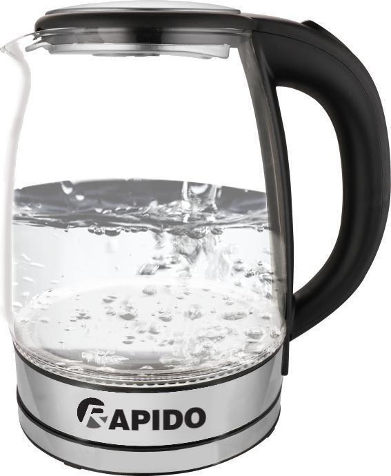 ấm siêu tốc thủy tinh rapido rk1818