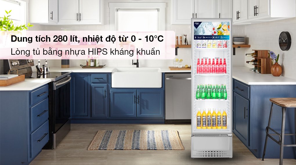 tủ mát aqua 280 lít aqs-af400n