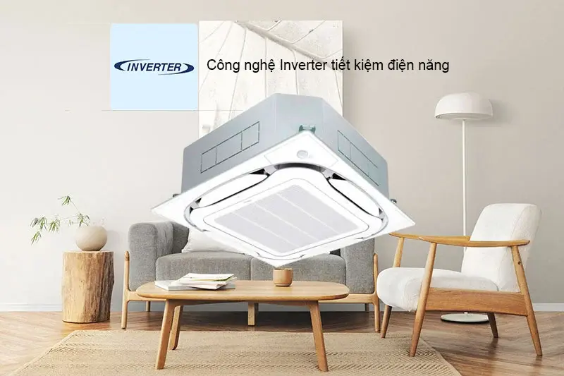 máy lạnh âm trần daikin inverter 3.5 hp fcfc85dvm/rzfc85dvm+brc7f635f9+bycq125eaf (1 pha)