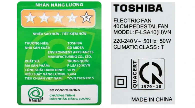 quạt đứng toshiba f-lsa10(h)vn