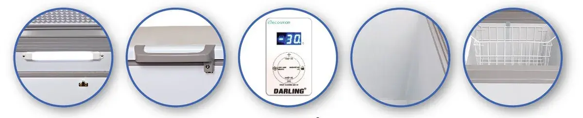 tủ đông inverter darling dmf-1279asi-1 1400 lít dàn đồng