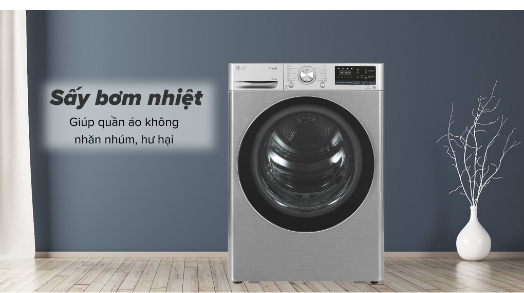 máy sấy bơm nhiệt lg 10.5 kg dvhp50p