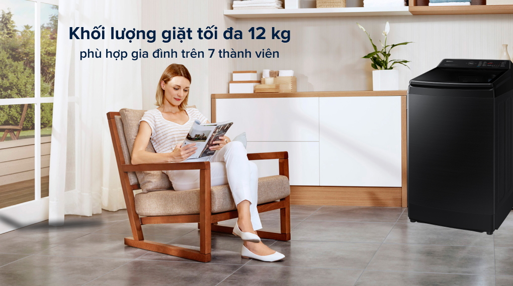 máy giặt samsung inverter 12 kg wa12cg5886bvsv
