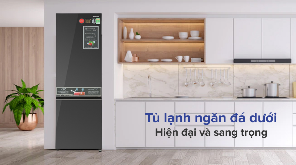 tủ lạnh panasonic inverter 325 lít nr-bc361vgmv