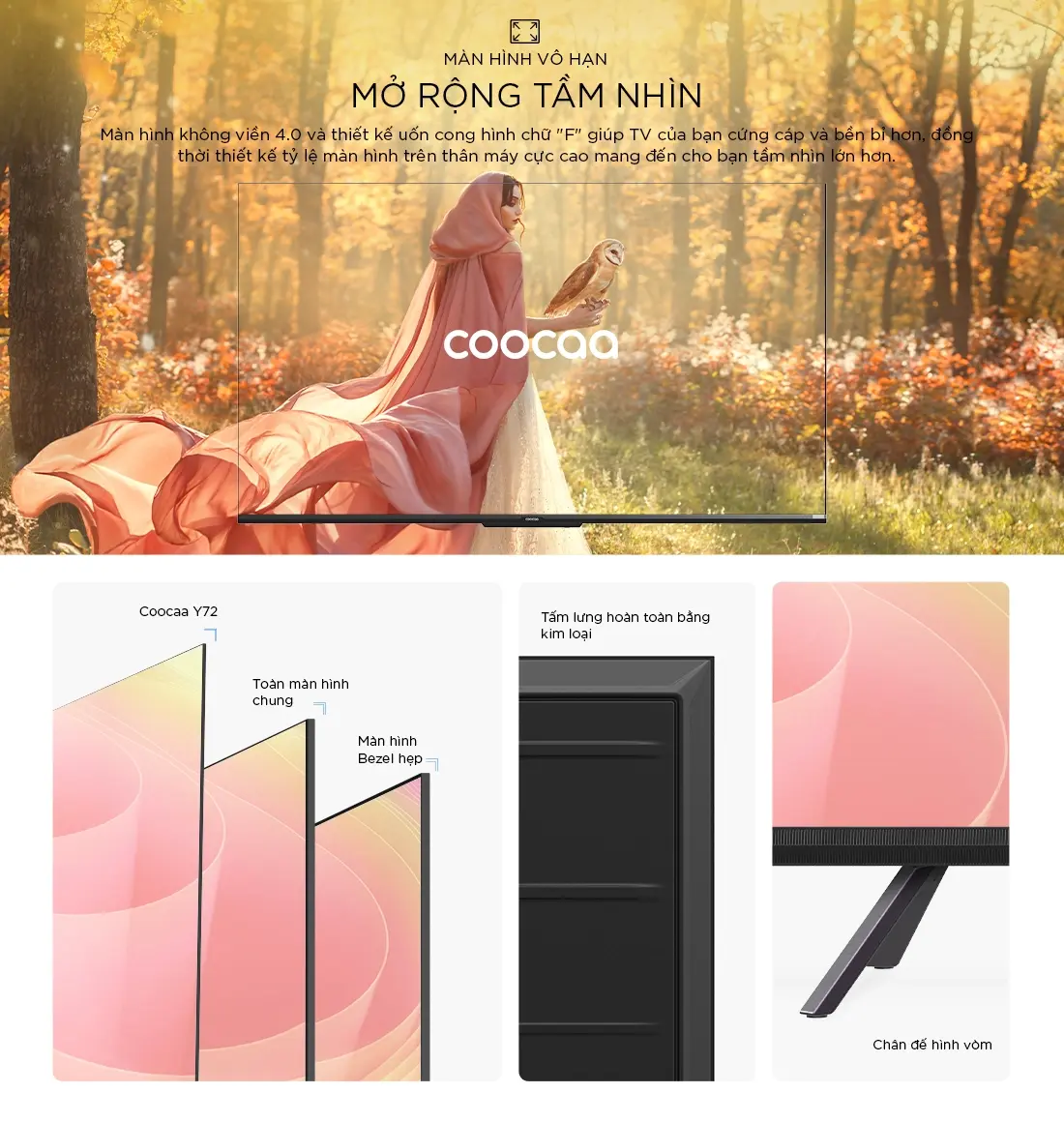 google tivi qled coocaa 50 inch 50y72 pro