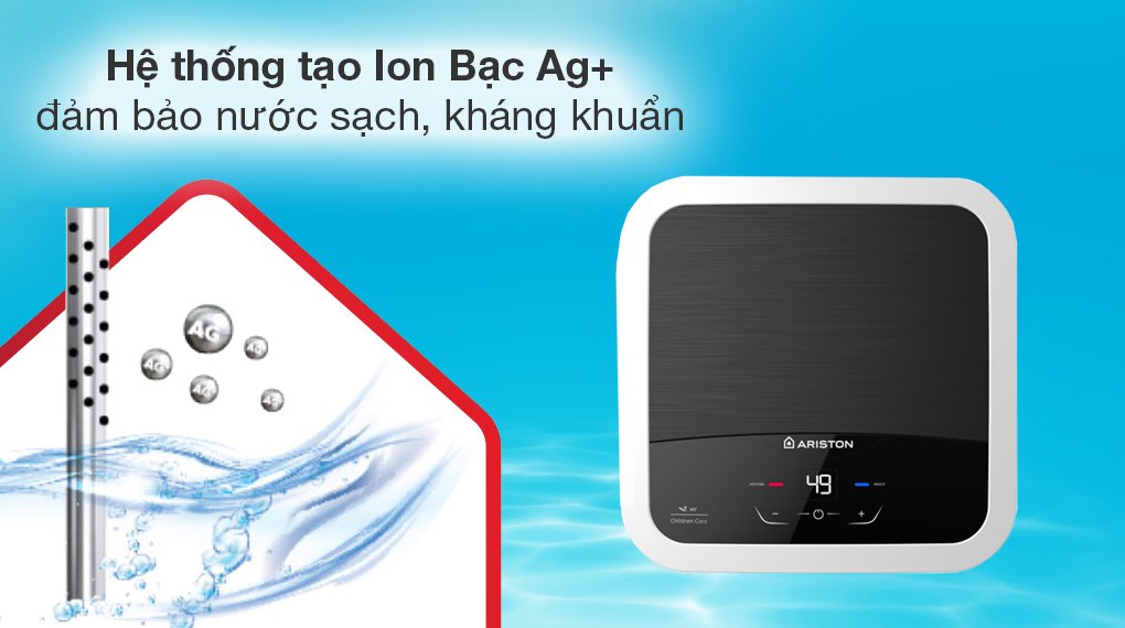 máy nước nóng gián tiếp ariston 30 lít an2 30 lux-d ag+