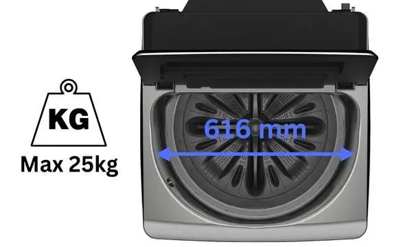 máy giặt hitachi inverter 25 kg sf-250zfvad ss